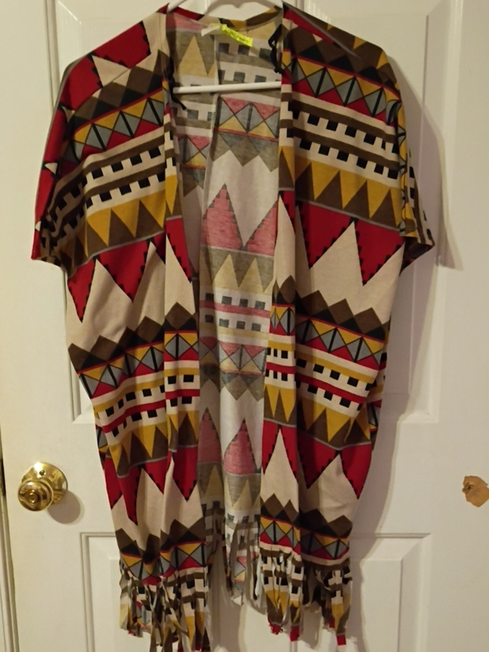 Si Style Open Front Fringe Cardigan